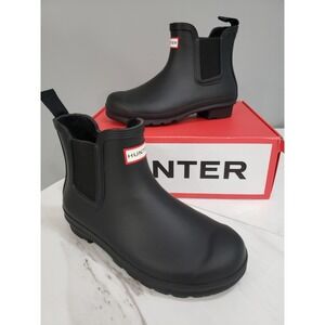 NEW Hunter Original Insulated Chelsea Women's Waterproof Rain Boots Size 7 Black
